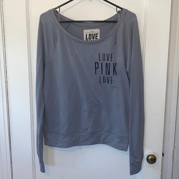 PINK Victoria's Secret Tops - Victoria’s Secret Pink long sleeve off the shoulder top